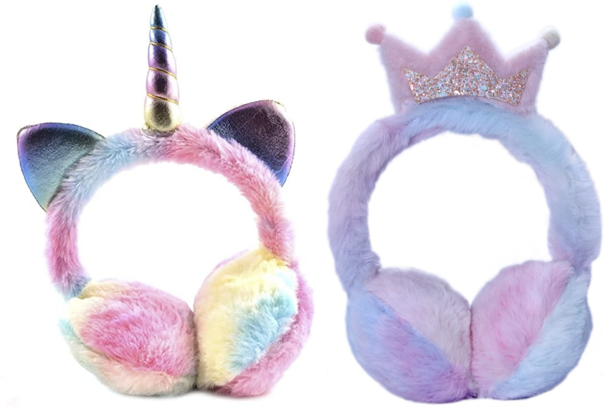 zqbiee Cute Winter & Outdoor Adjustable Earmuff King & Unicorn Style Ear Muff-picture-11