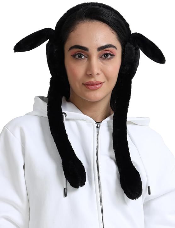 yuva's lifestyle Premium Warm Bunny Ear Winter Earmuff Ear Muff-picture-11
