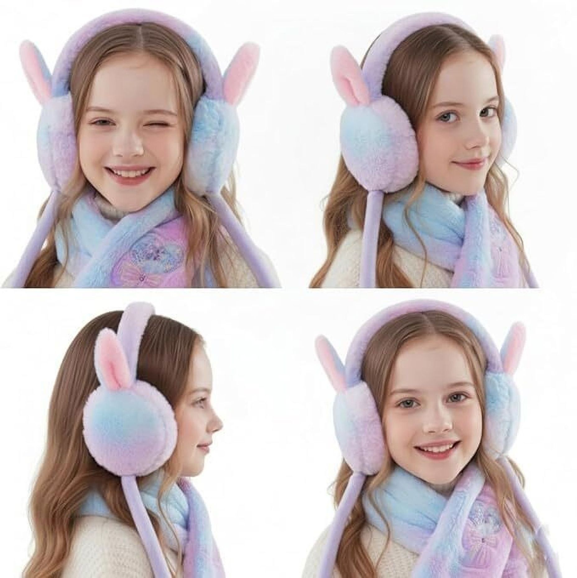 blackrod Fashionable Rabbit Ear Winter Warmers with Chuchu Rabbit Sound Ear Muff-picture-31