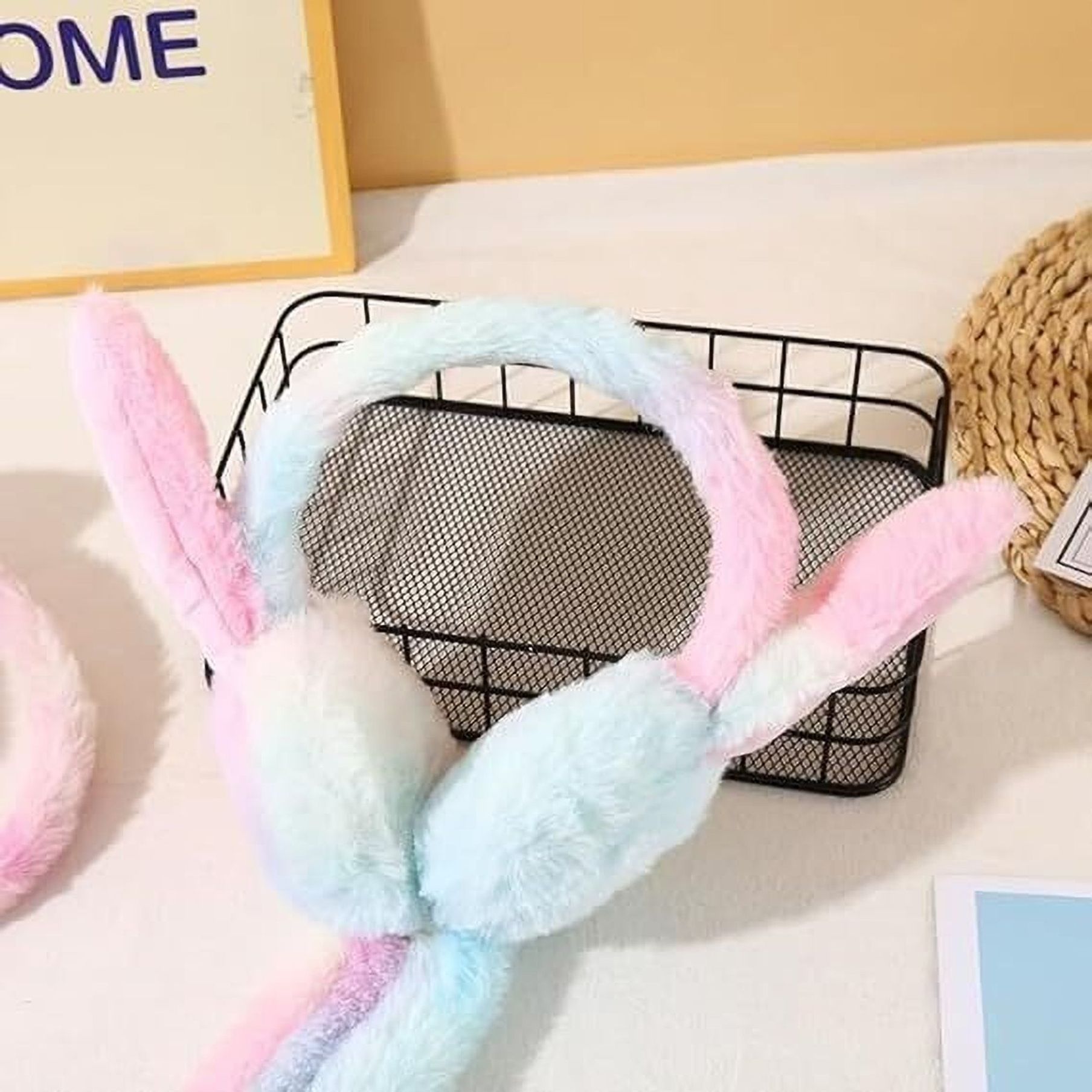blackrod Adorable Bunny Ear Plush Earmuffs Chuchu Rabbit Sound Collection Ear Muff-picture-35
