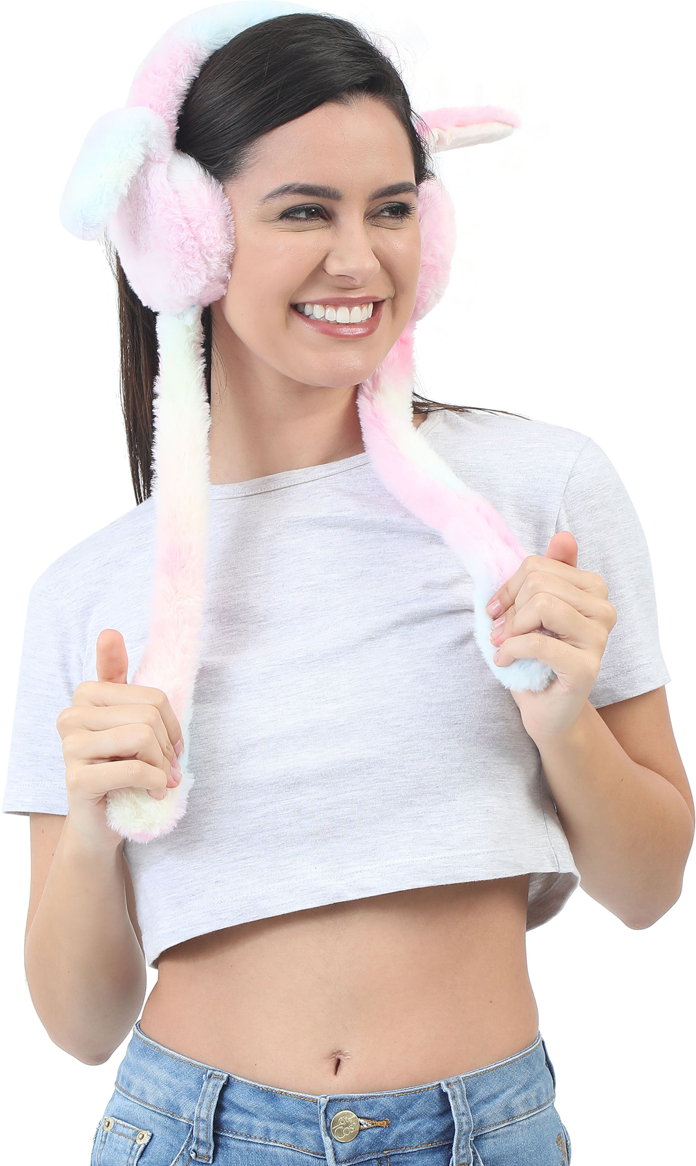 fabseasons Winter Earmuffs with moving flaps, Soft, Fluffy Faux Fur, Ear Warmer for Winters Ear Muff-picture-13