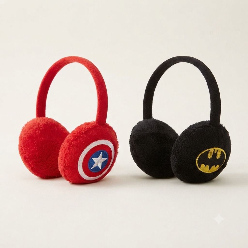 Kids' Super Hero Character Winter Earmuffs for Boys & Girls Ear Muff-image-42