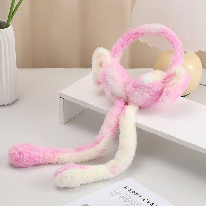 Warm Plush Earmuffs Fun Cute Cold Rabbit Ear Bags Colorful-Winter CharacterStyle Ear Muff-image-7