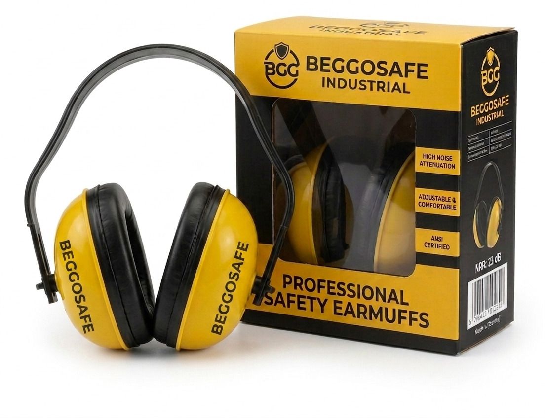 beggosafe Industrial Safety Earmuffs High-Efficiency Noise Attenuation (NRR 23 dB) Ear Muff-picture-10