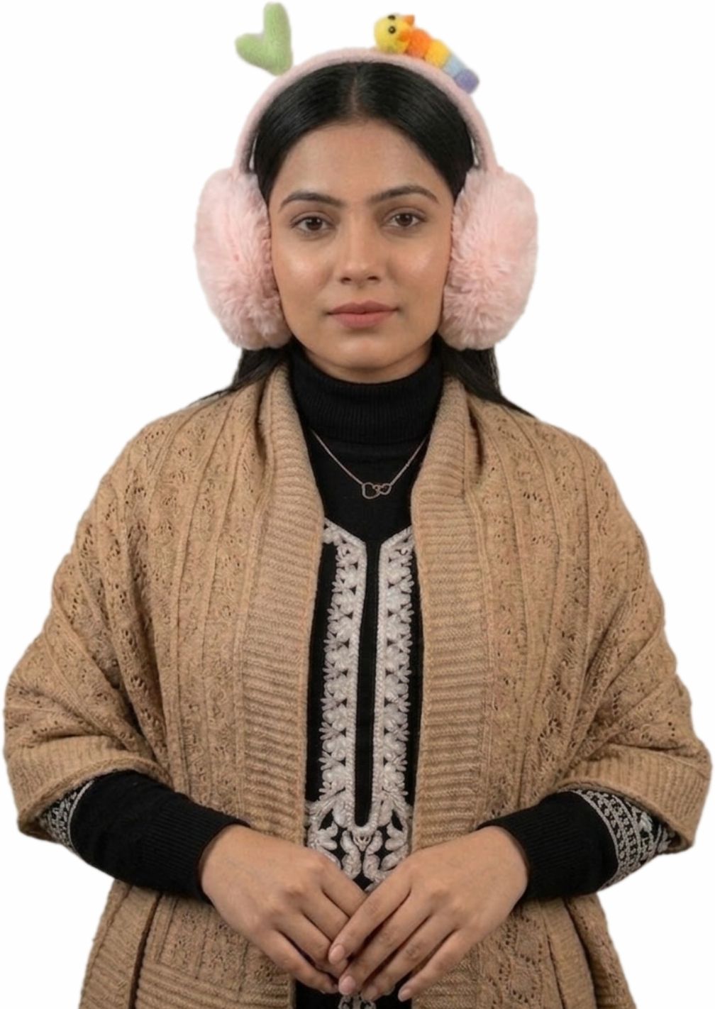 pick ur needs Stylish Heart Design Foldable / Adjustable Ear Muff High Quality Furr Ear Warmer Ear Muff-picture-38