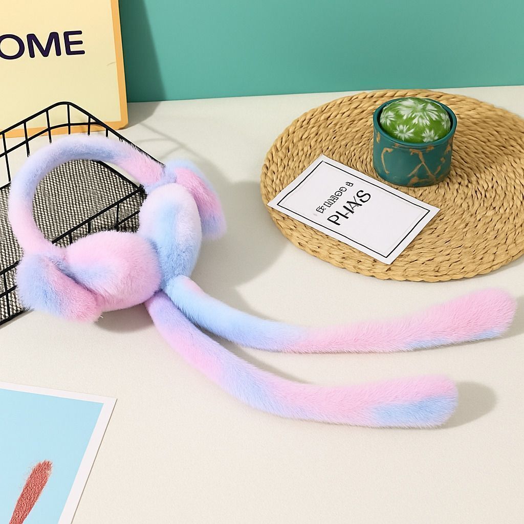 Rainbow Earmuff Trendy comfortable & warm perfect for chilly days & stylish look Ear Muff