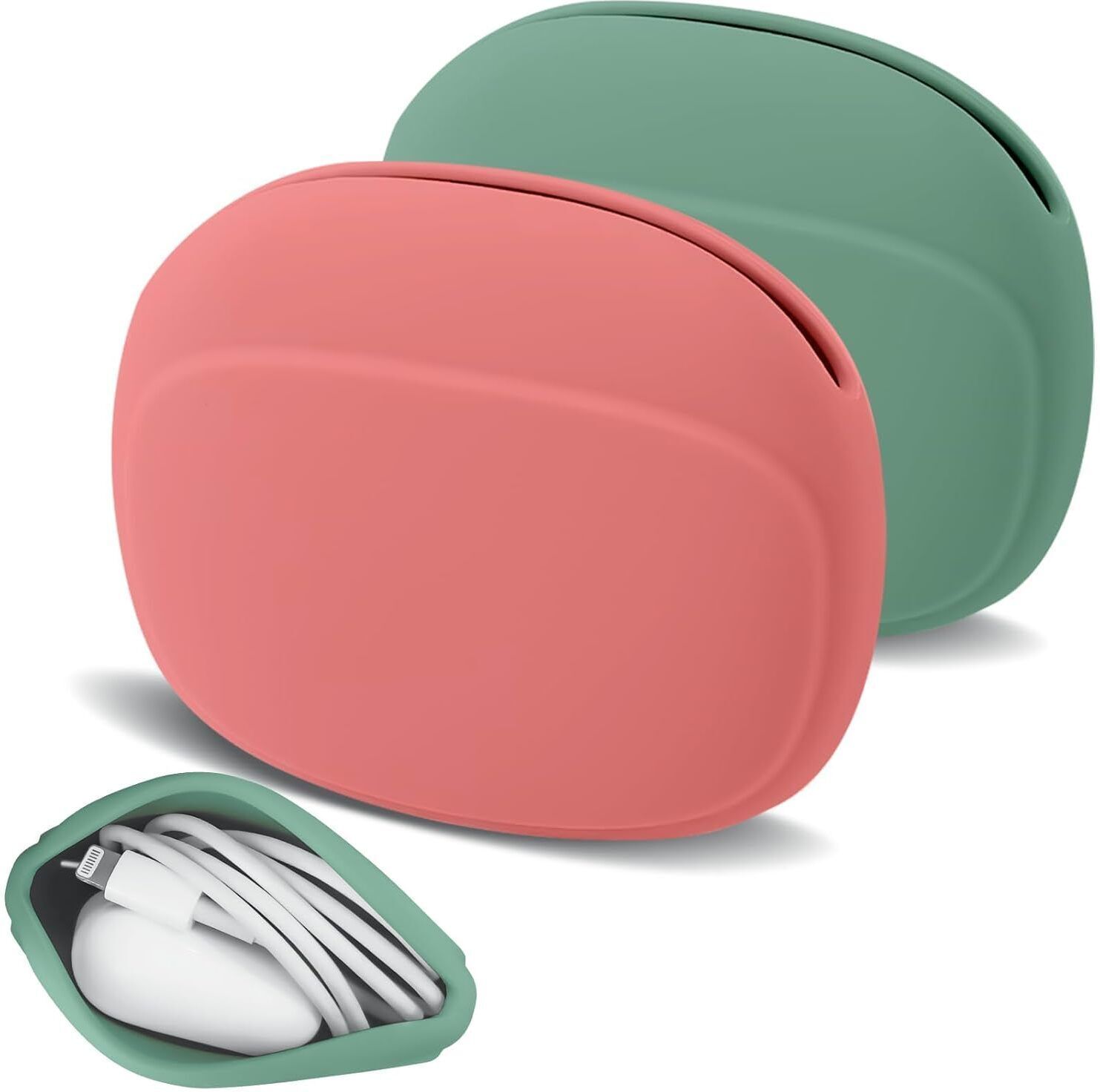 VRAJDHAM Silicone Headphone Pouch Earphone Cable Organizer-image-3