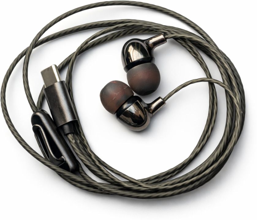 SUPPORTECNICIAN Premium USB Type-C Wired In-Ear Earphones with Mic| Powerful Deep Bass, HD Sound Earphone Cable Organizer