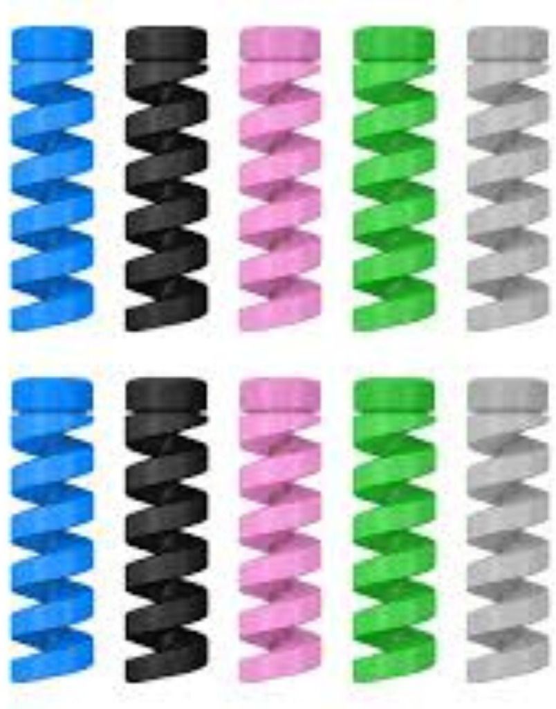 MOBIXONE MART Spiral Cable Protector & Charger Cable Saver, Earphone Cable Organizer-image-45