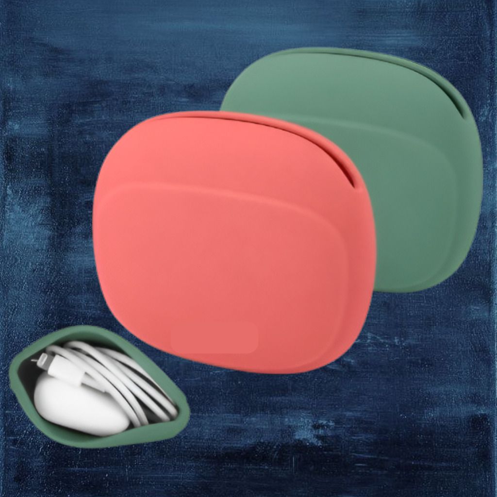 VIRANSH ENTERPRISE Soft Silicone Cable Storage Case for Everyday Travel Essentials Earphone Cable Organizer-image-3