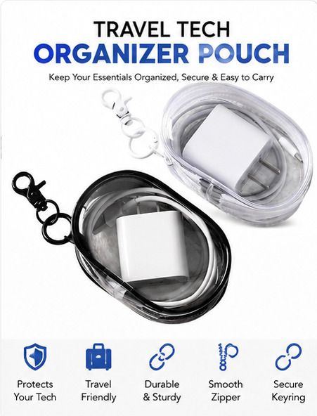 AAVIRA Travel Tech Organizer Pouch Earphone Cable Organizer-image-4