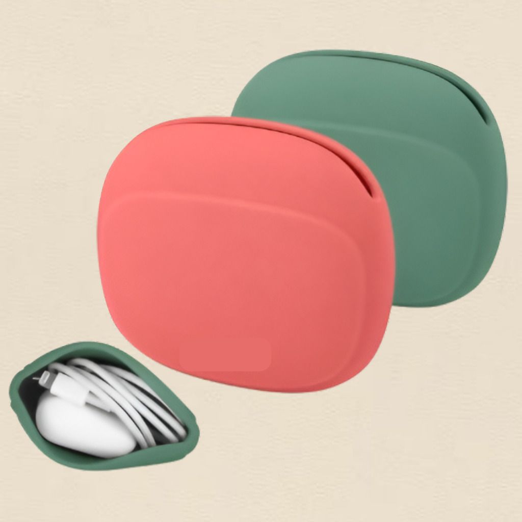 DHYANAMJI Stylish Silicone Storage Pouch for Mobile Charging Cable Accessories Earphone Cable Organizer-image-43