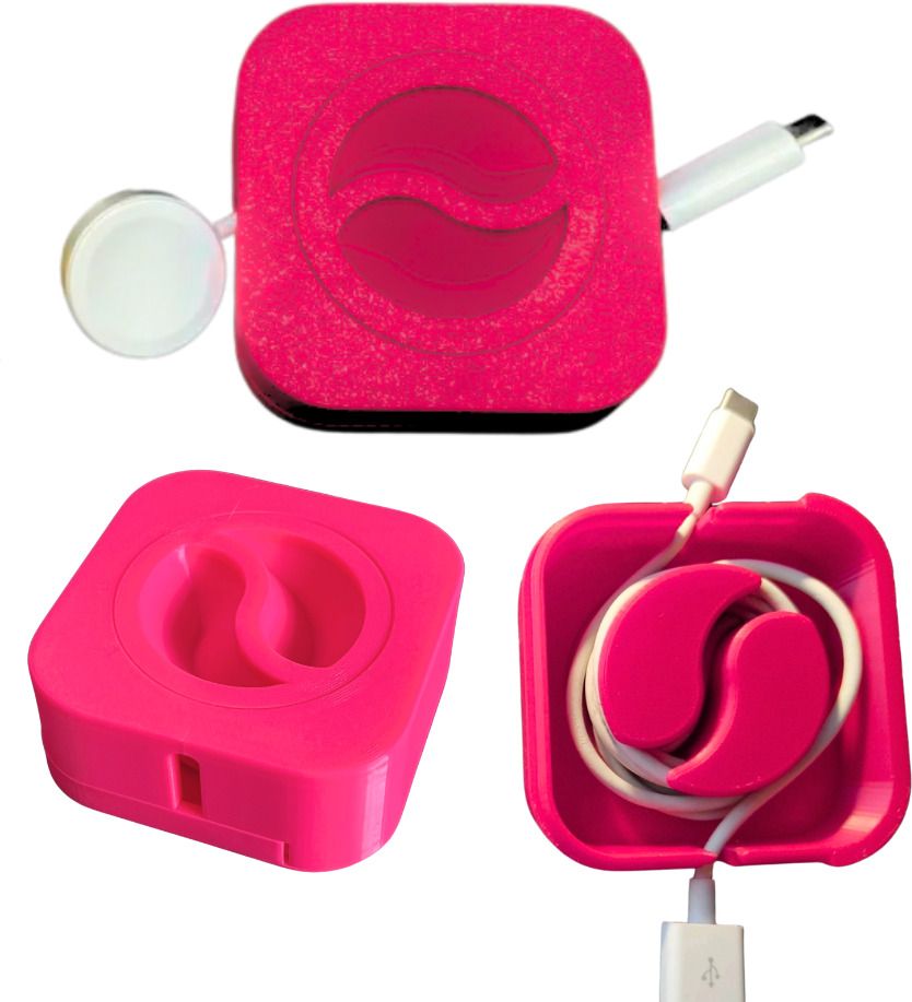 CREATIBL Cable Winder Retractable Charging Cable Case Organizer Box Holder Earphone Cable Organizer