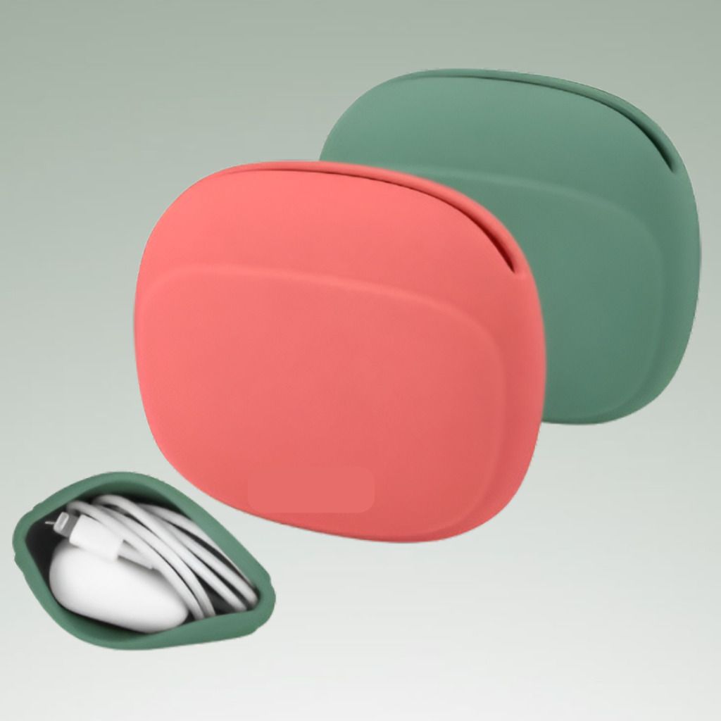DRAYADEALS Lightweight Silicone Storage Pouch for Charging Cable and Earphone Holder Earphone Cable Organizer-image-23