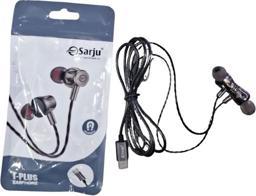 Trading Sarju T-Plus Wired In-Ear Earphones with Mic | Deep Bass Sound | 3.5mm Jack Earphone Cable Organizer-image-45