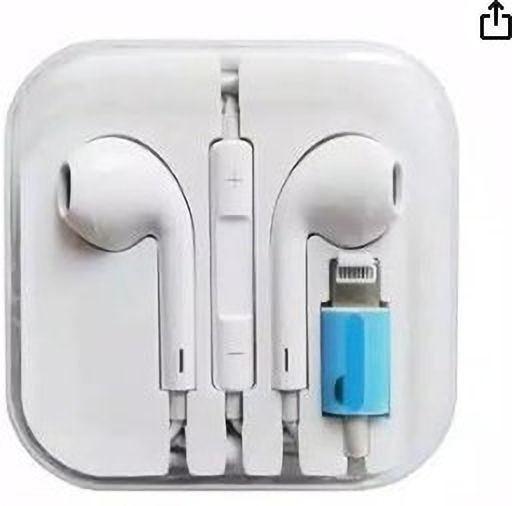 juvi Wired Earphone Handsfree with Mic & Volume Controller Compatible with ALL i-Ph Earphone Cable Organizer