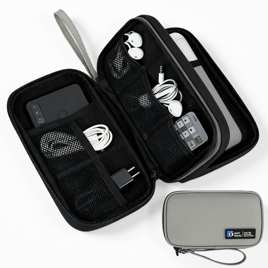 Zorbes Hard Drive Travel Storage Case Earphone Cable Organizer-image-36