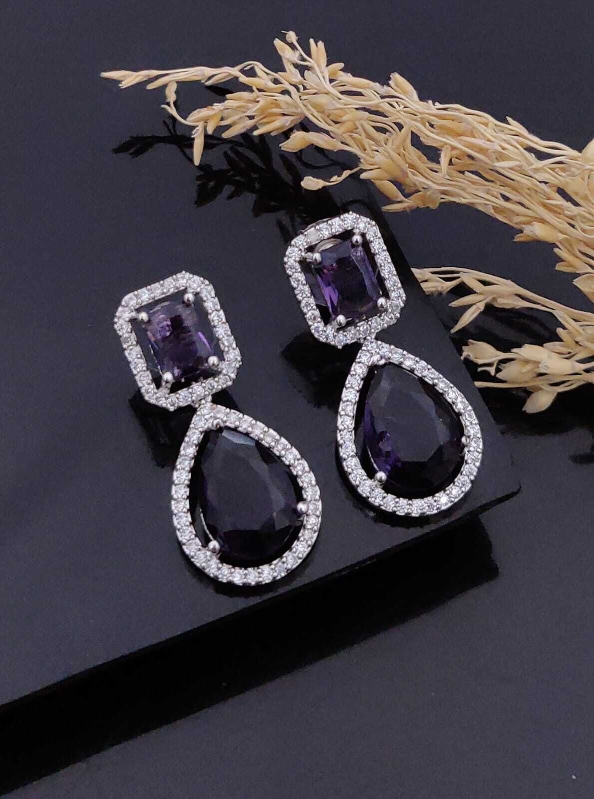 boghra sales Diamond Stud Earrings For Women,Girls Diamond Silver Stud Earring-picture-24