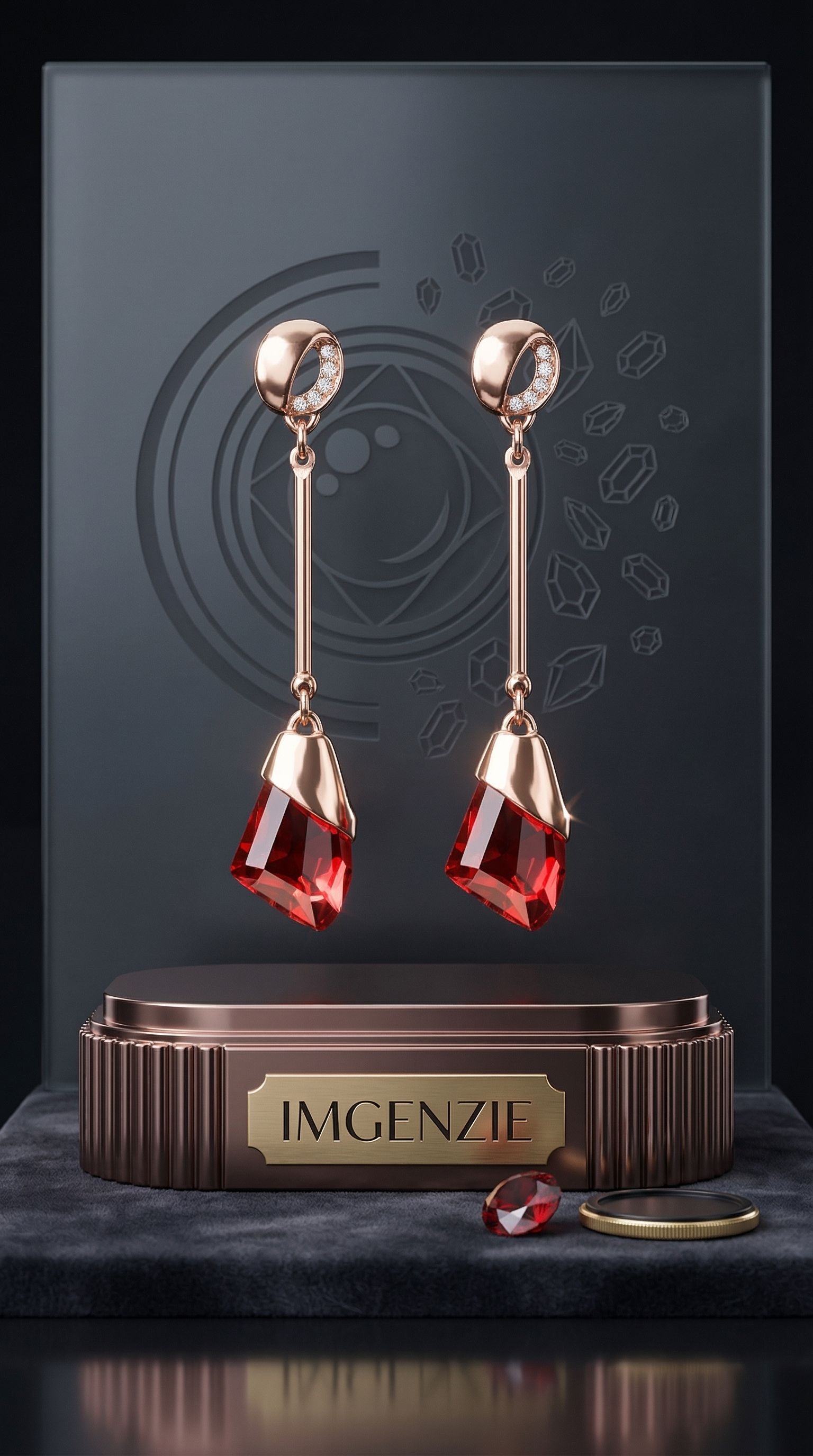 ERB-30 Crystal Sterling Silver Drops & Danglers-image-27