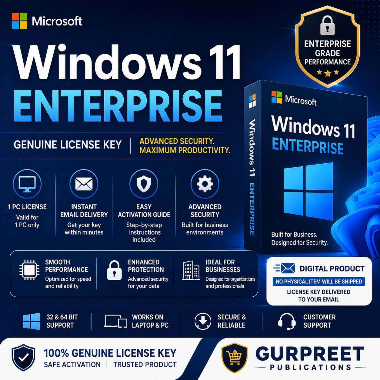 Gurpreet Nutrition Windows 11 Enterprise 1 PC Lifetime Validity (Digital Download/ NO CD OR DVD) Enterprise 32-Bit, 64-bit-image-35