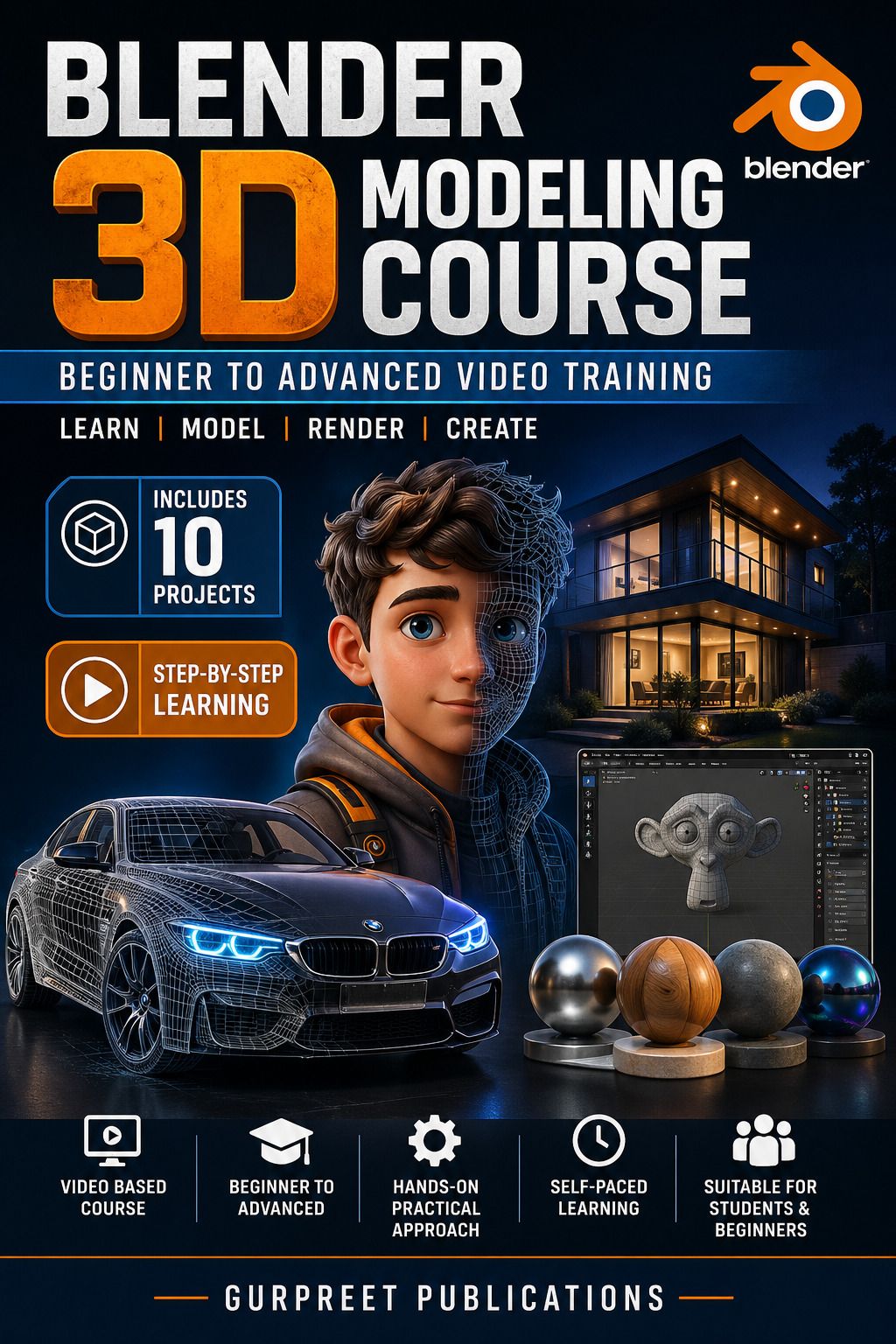 gurpreet nutrition Blender Masterclass: 3D Modeling, Rendering & Animation Course-picture-13