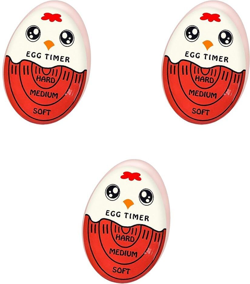 houseofcommon Lasubst Egg Timer for Boiling Eggs that Changes Color When Done, Red E1 Egg Cooker-picture-15