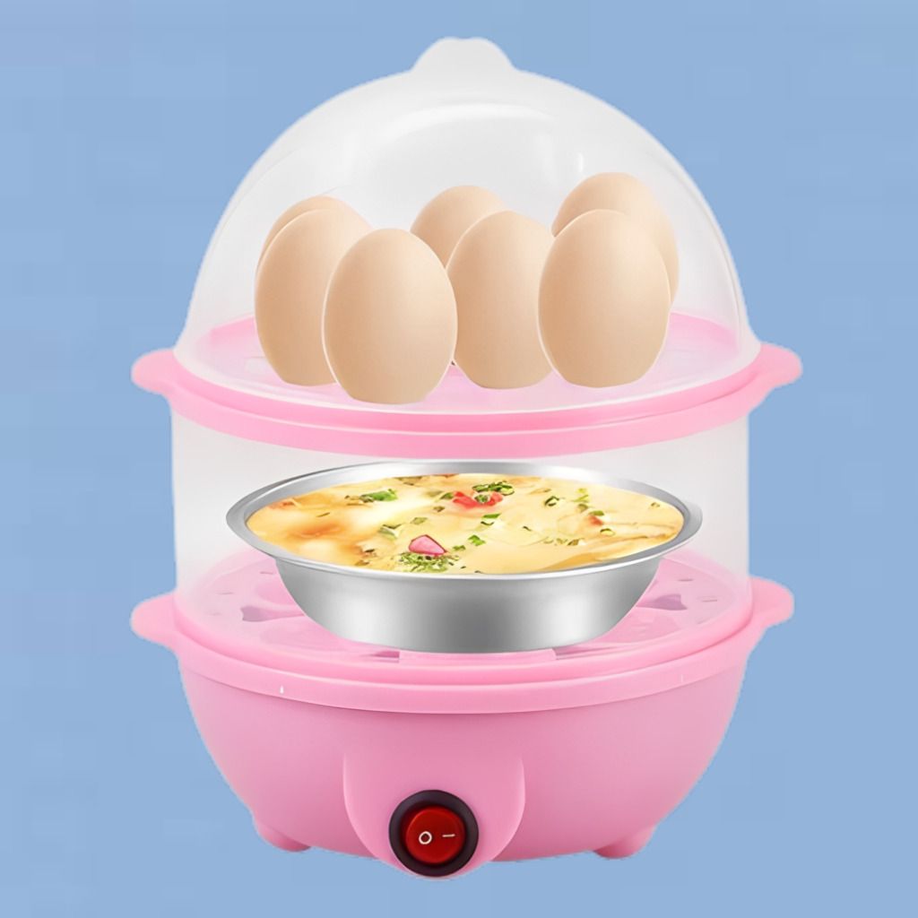 Multi Function Egg Cooker for Healthy Steam Based Meal Preparation Multi Functional Egg Cooker for Eggs Vegetables and Snacks Steaming Egg Cooker-image-1