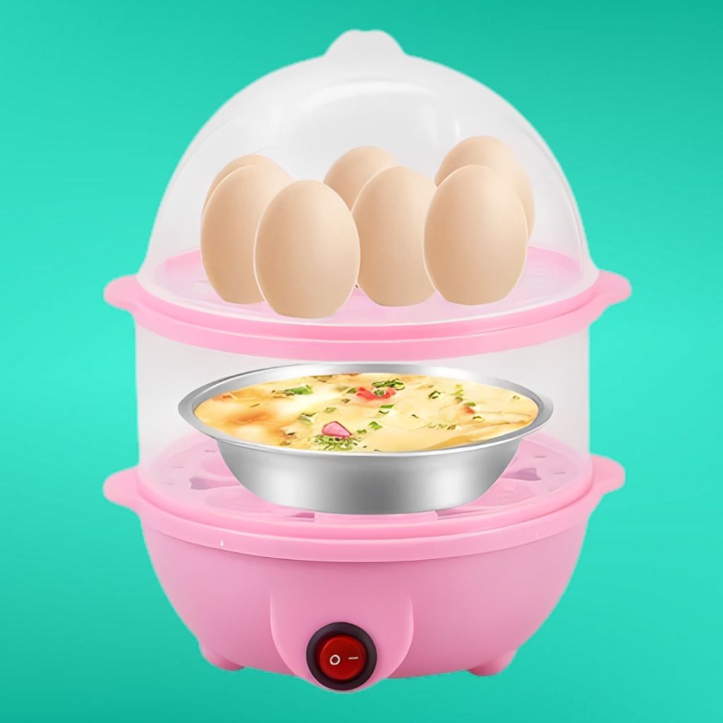 Home Kitchen Egg Steamer with Easy Operation and Cleaning Home Kitchen Egg Boiler with Efficient Steam Heating Egg Cooker-image-1