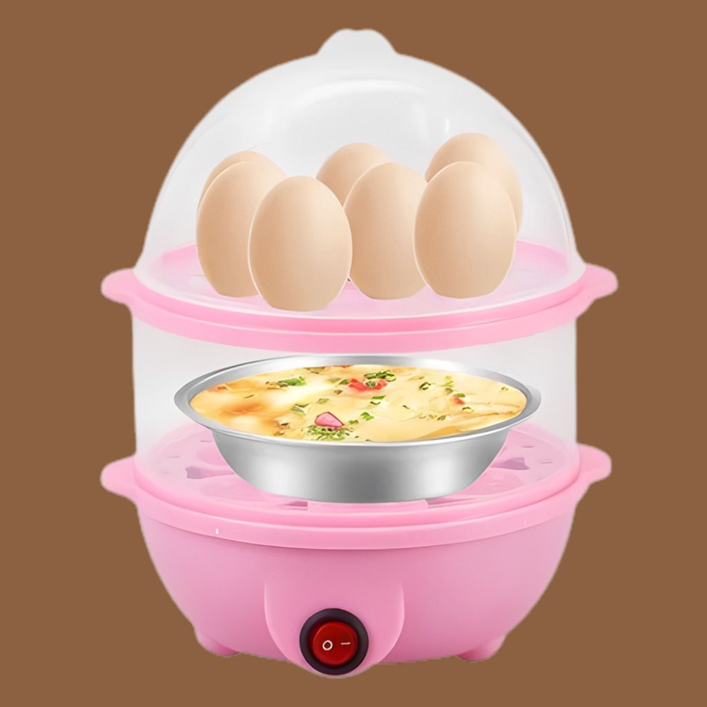 Electric Egg Steamer with Modern Countertop Friendly Design Practical Kitchen Egg Boiler for Healthy Everyday Breakfast Egg Cooker-image-0