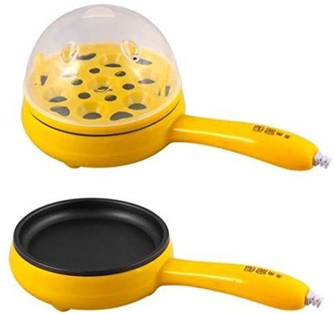 Multifunction 2 in 1 Electric Egg Boiler Steamer Omelette Frying Electric Egg Pan Egg Cooker-image-29
