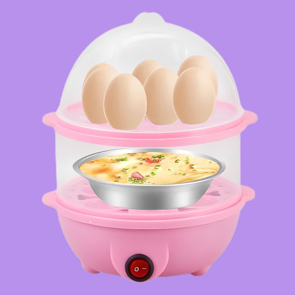 rdomi Portable Electric Food Steamer for Eggs and Healthy Home Recipes Multi Functional Steam Cooker for Eggs Vegetables and Dumplings Egg Cooker-picture-28