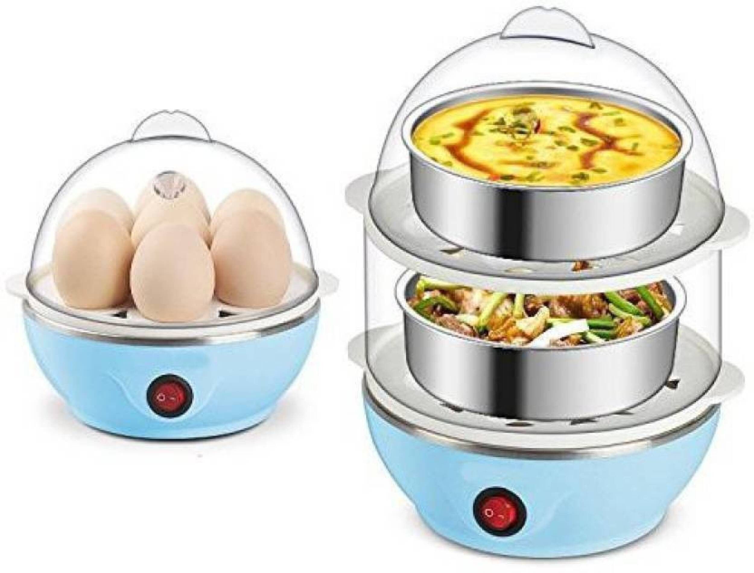 Double Layer Electric Egg Boiler -EGG Egg Cookeregg boiler electric automatic off EGG BOILER-1001 Egg Cooker (Blue, 14 Eggs) Egg Cooker-image-2