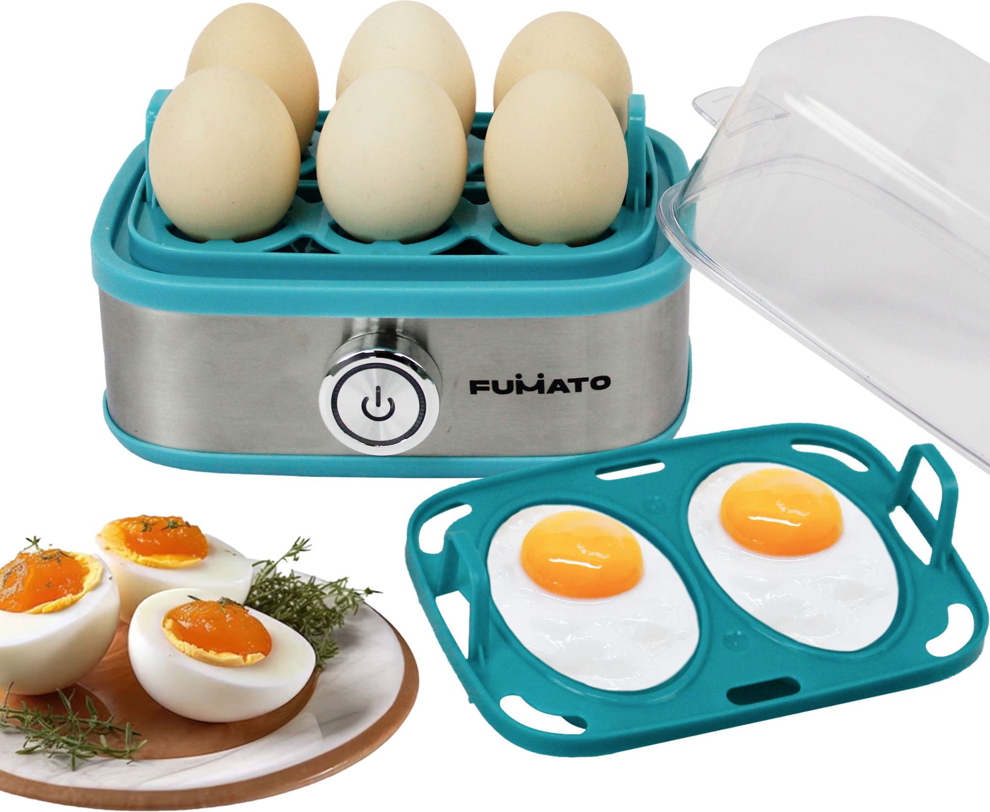 the better home by fumato 210W Electric Boiler Machine with3 Stainless Steel Automatic Turn Off Eggwhiz 210W, 3 Preparation Modes with Poaching Tray & Transparent Lid Egg Cooker-picture-17