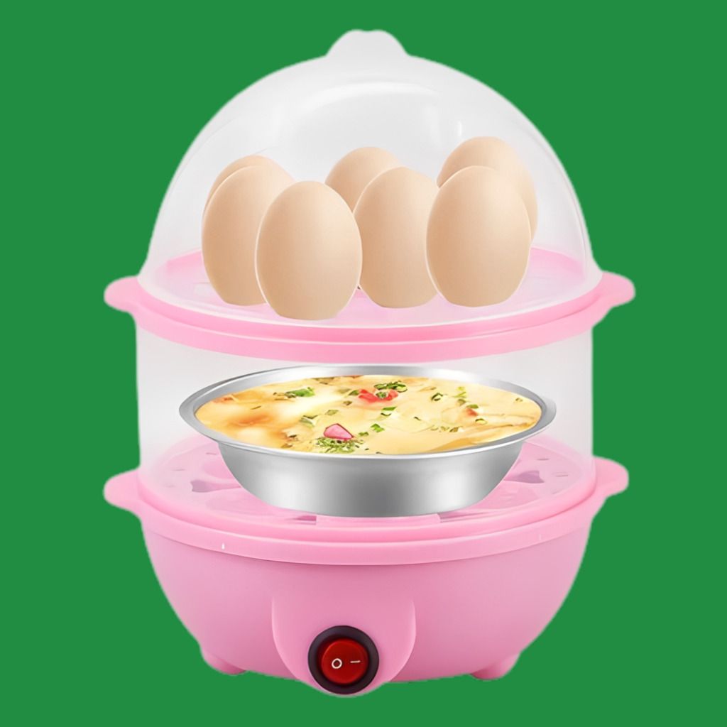Electric Egg Boiler with Healthy Steam Cooking and Durable Design Double Layer Food Cooker for Eggs Soup and Healthy Steam Meals Egg Cooker-image-31