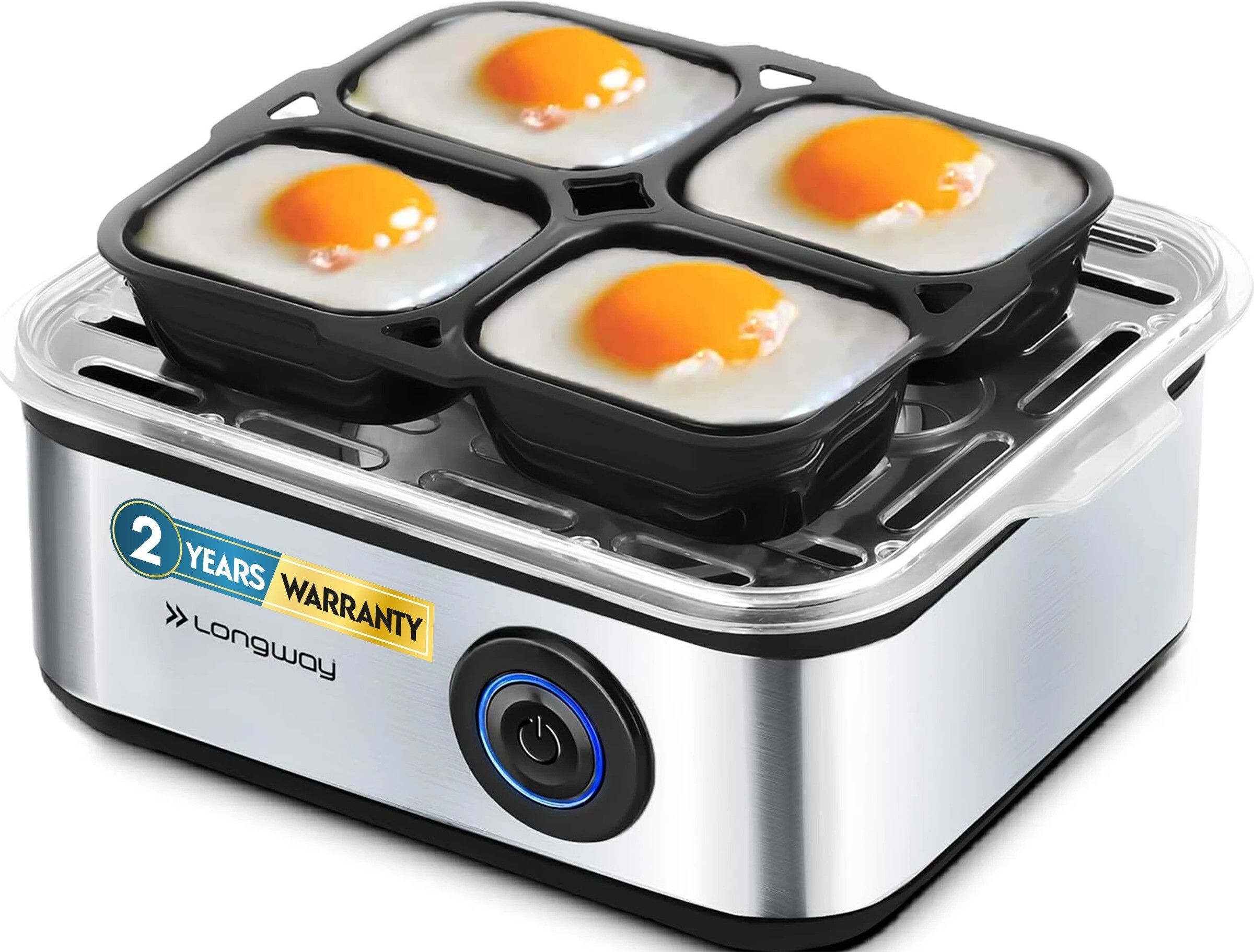 longway Stainless Steel Egg Boiler for Steaming Cooking & Boiling EB04 Egg Cooker-picture-19