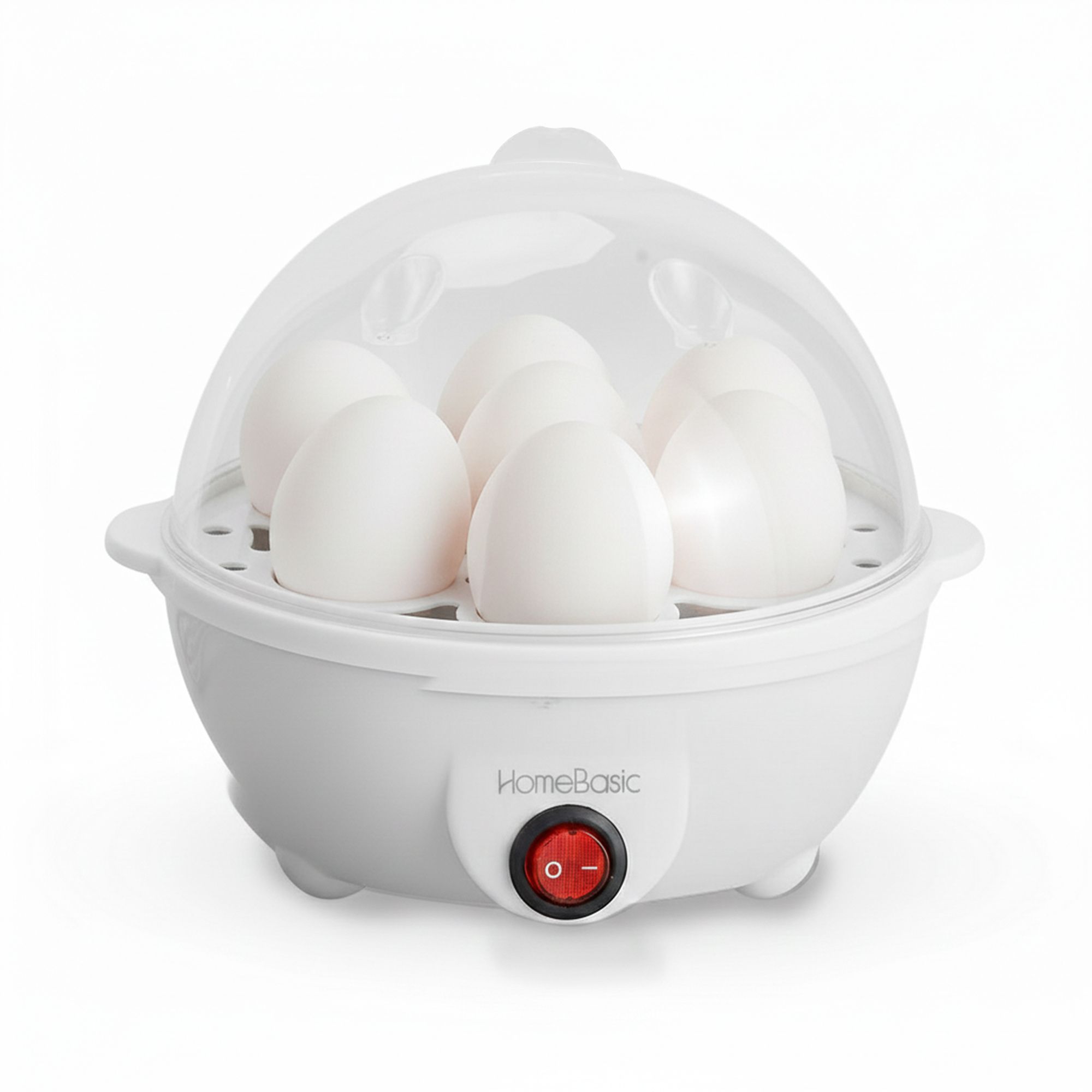 homebasic Electric Egg Boiler 7-Egg Capacity| 350W Heating, Auto Shut-Off & LED Indicator HB-EB100 Egg Cooker-picture-39