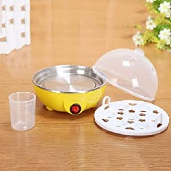 Automatic Off - Egg Poacher for Steaming, Cooking Boiling & Frying Electric Egg Boiler,Egg Cooker Egg Poacher for Steaming, Cooking Boiling Egg Cooker