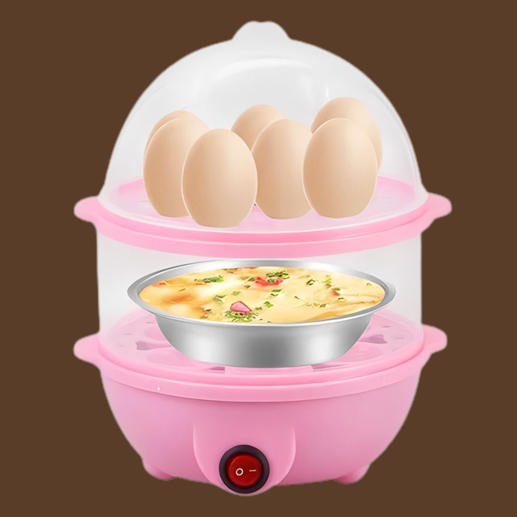 Home Kitchen Egg Cooker with Efficient Steam Heating Technology Fast Cooking Egg Boiler with Multi Purpose Steaming Function Device Egg Cooker-image-31
