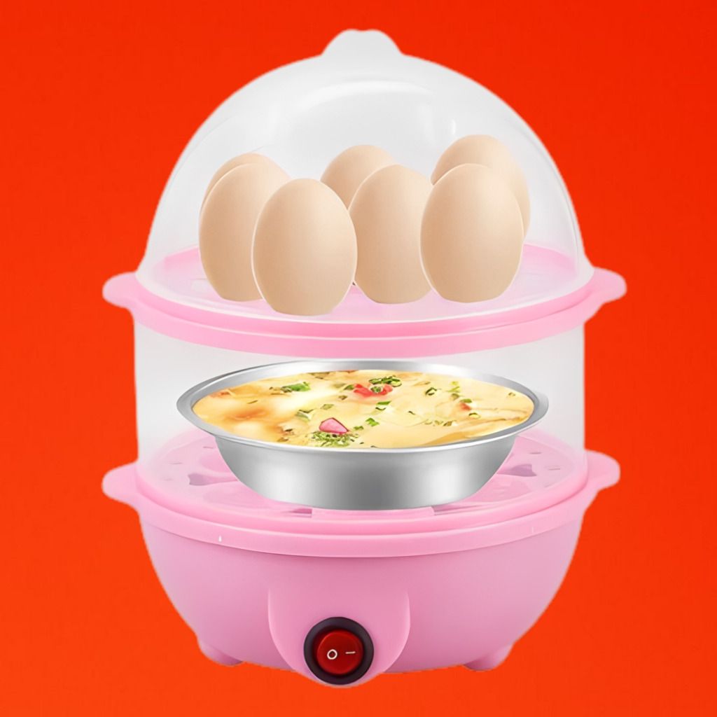 rdomi Double Layer Electric Cooker with Healthy Steam Function Electric Egg Boiler with Stainless Steel Cooking Bowl Egg Cooker-picture-45