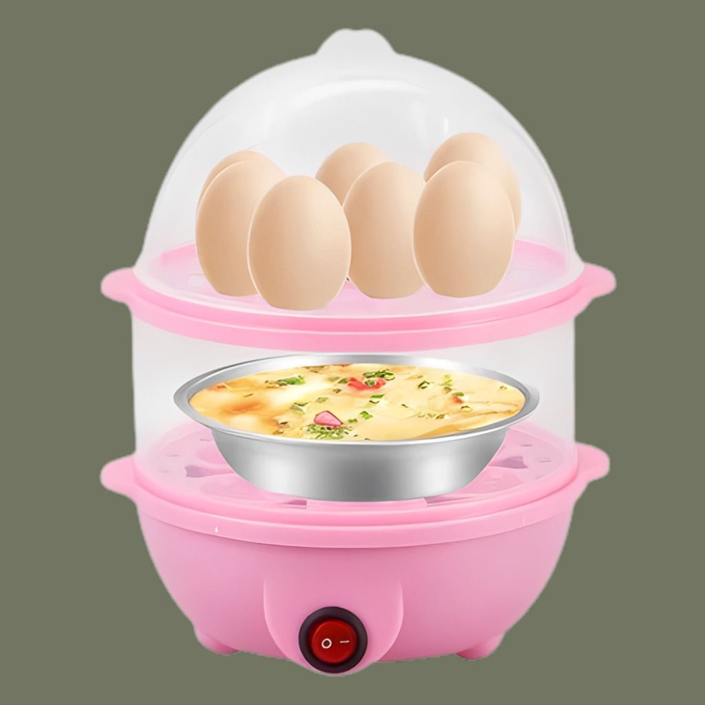 rdomi Kitchen Egg Cooker Appliance with Convenient Transparent Lid Cover Portable Kitchen Egg Boiler with Healthy Steam Cooking Technology Egg Cooker-picture-32