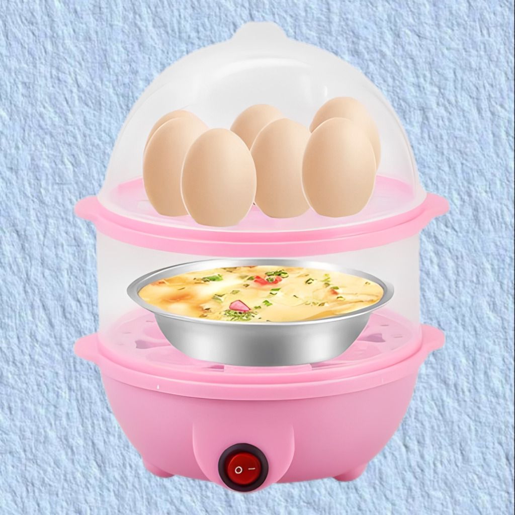 Smart Egg Cooking Appliance for Everyday Kitchen Meal Preparation electric egg Quick Egg Boiler with Food Steaming Bowl for Daily Kitchen Use Egg Cooker-image-3