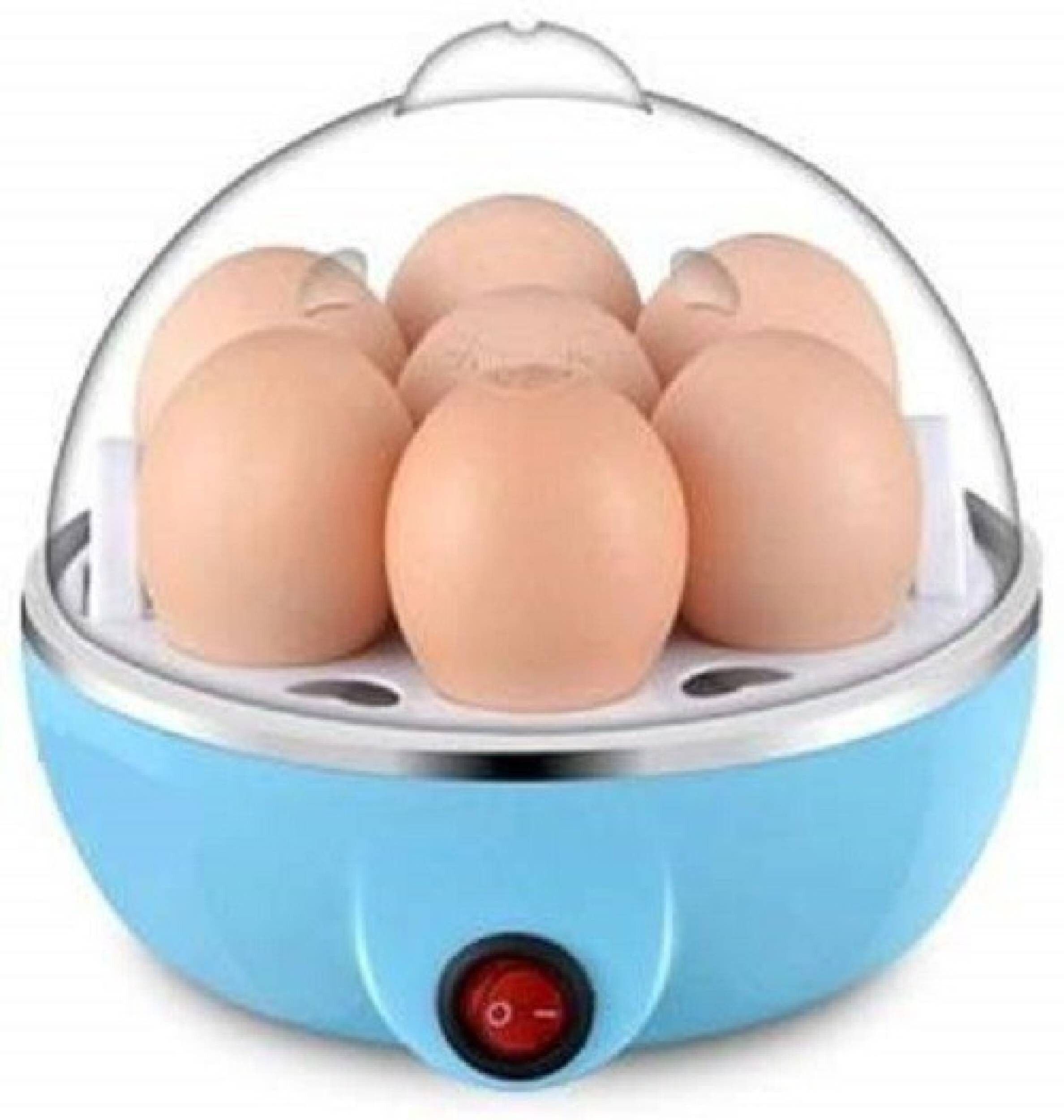 Electric Egg -Boiler/Poacher Electric Egg Maker with Steamer & Poacher Attachment, Egg Cooker (White, 7 Eggs) Egg Cooker