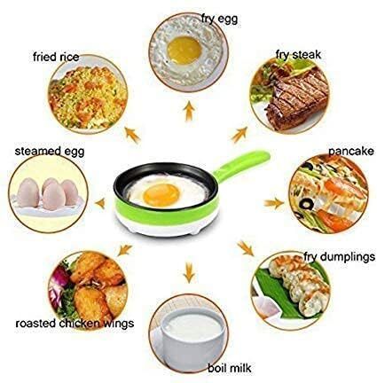 egg cooker Multifunction 2 in 1 Electric Egg Boiler Steamer Non-Stick Omelette Frying Pan Egg Cooker-image-23