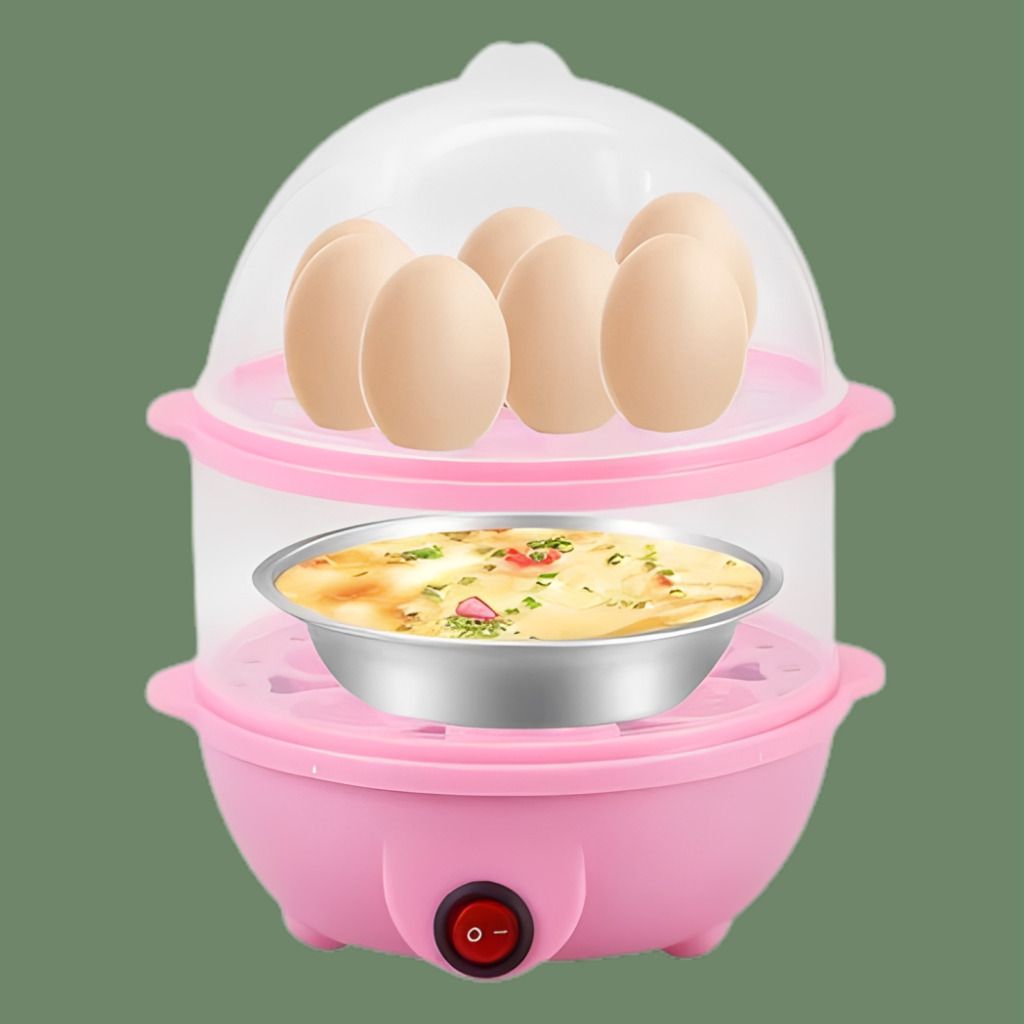 Compact Egg Steaming Machine for Fast and Healthy Everyday Cooking Compact Egg Cooker with Stainless Steel Bowl and Transparent Lid Egg Cooker-image-40