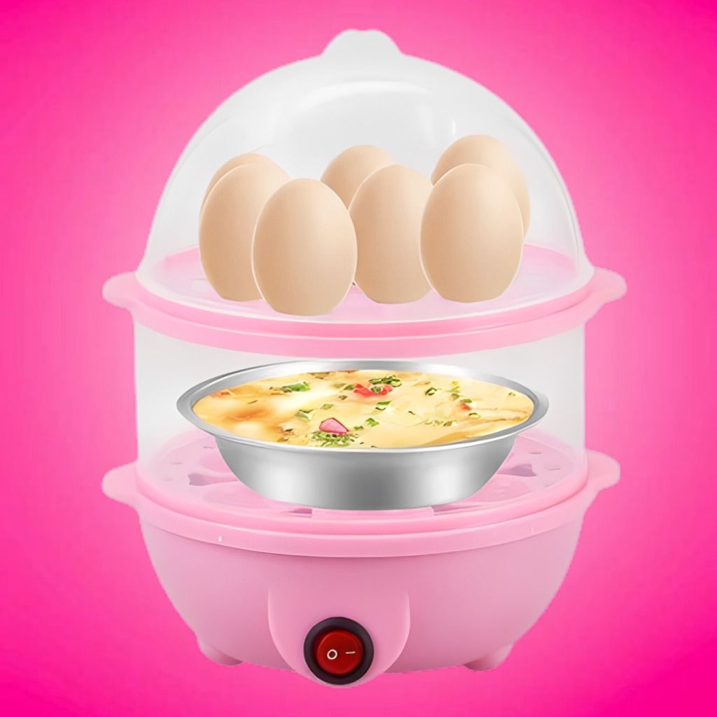 rdomi Electric Egg Cooker with Compact Shape for Modern Kitchen Counter Kitchen Egg Boiler with One Touch Power Switch and Steam Cooking Egg Cooker-picture-40