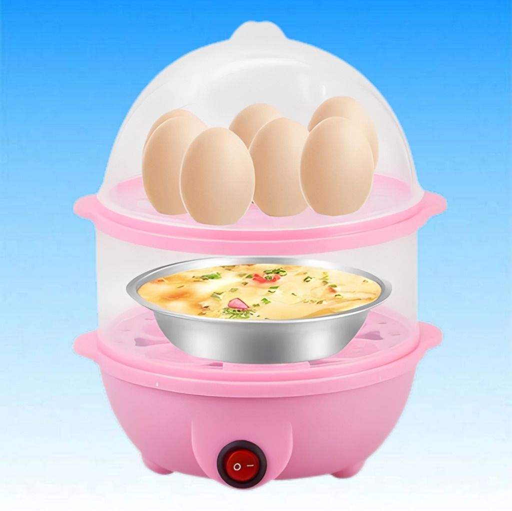 Compact Kitchen Egg Steamer with Easy Maintenance and Fast Heating Practical Egg Boiler Appliance with Transparent Steam Dome Cover Egg Cooker-image-46
