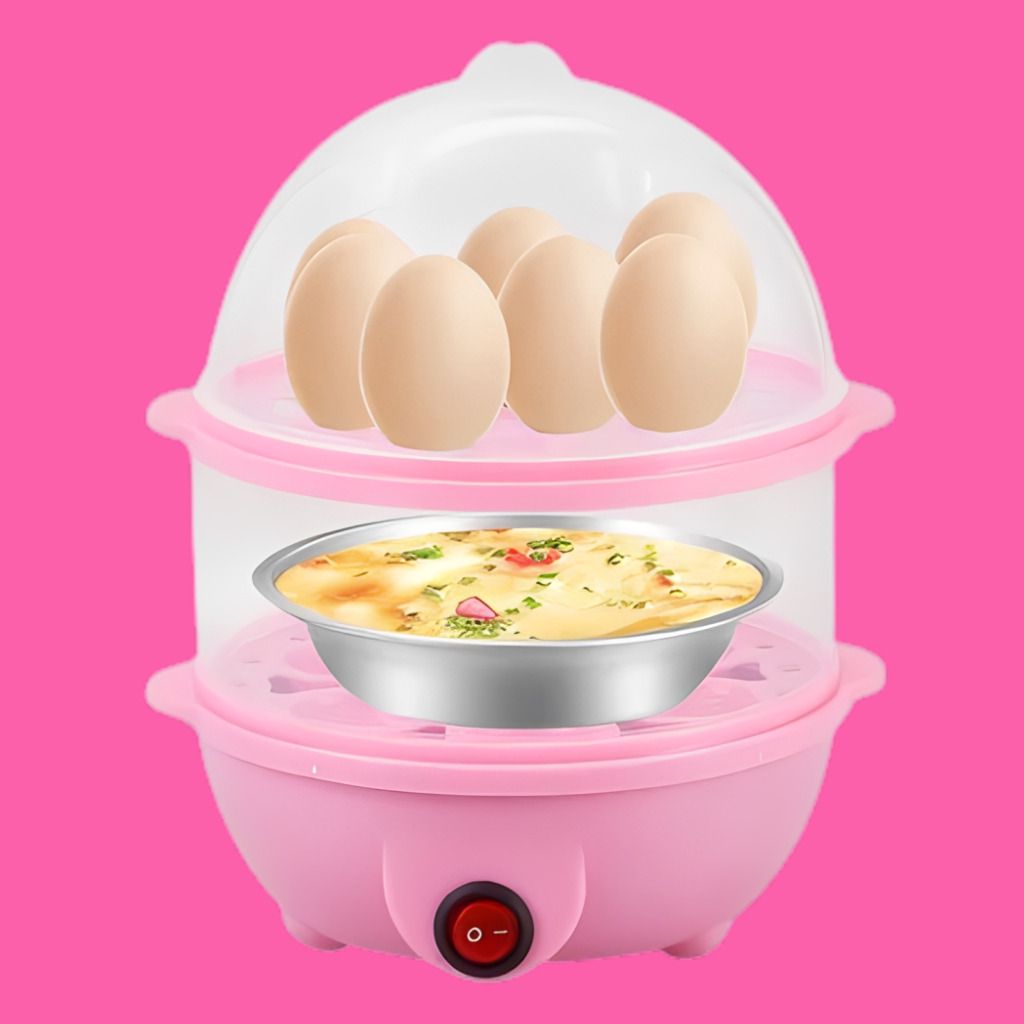 Healthy Breakfast Egg Boiler with One Touch Operation Switch Design Electric Egg Cooker with Transparent Dome Cover and Steam Bowl Egg Cooker-image-3
