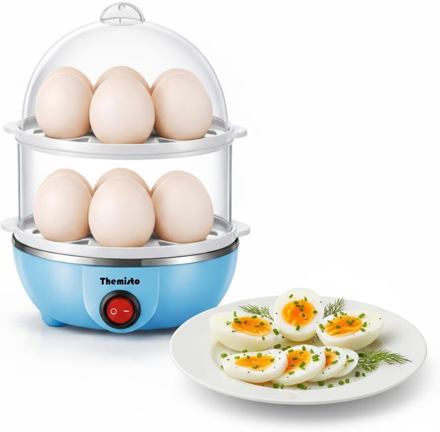 "Double Layer 14-Egg Automatic Electric Cooker and Steamer" 0001 Egg Cooker-image-32