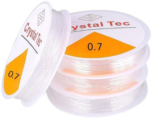 millir Elastic Thread and Cord White Elastic image 1