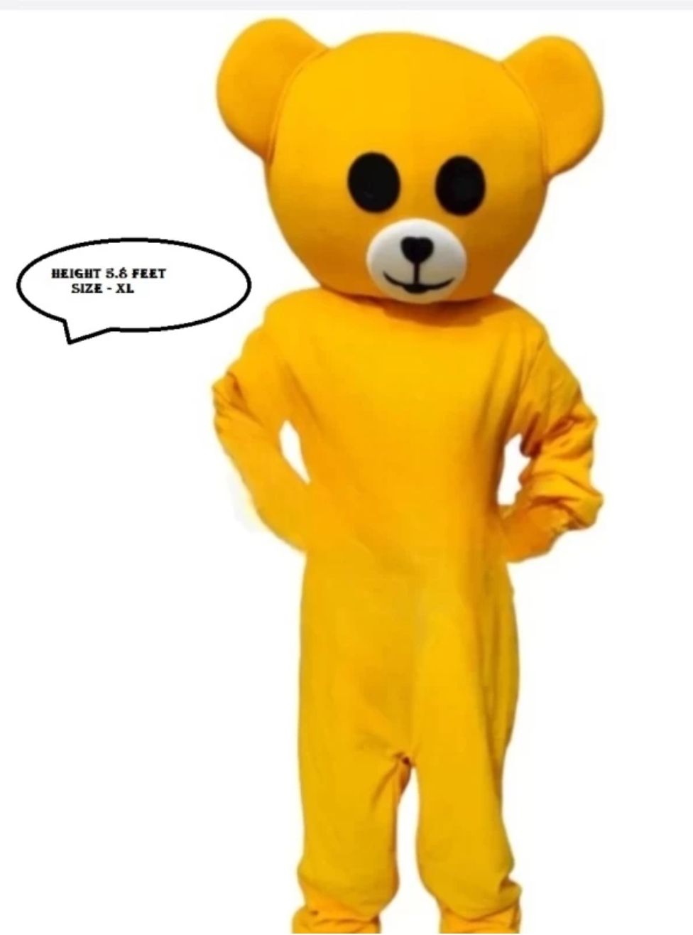 COSTUMEKING Yellow smart taddy costume and mascot best quality Elders Halloween Costume-picture-23